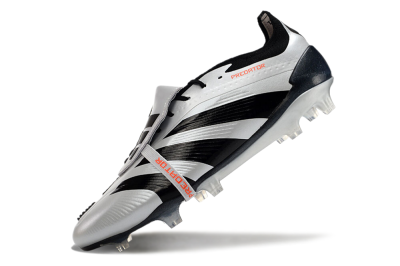 Adidas Predator Elite Foldover Tongue FG Low-Tops Football Boots - Silver/Black/Red