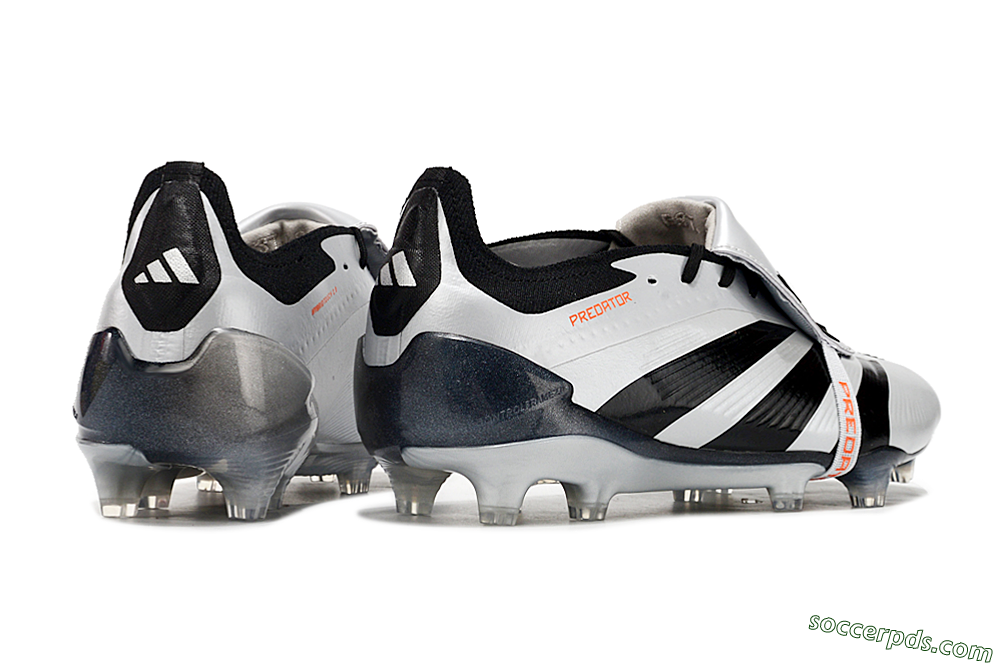 Adidas Predator Elite Foldover Tongue FG Low-Tops Football Boots - Silver/Black/Red 6