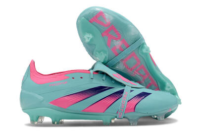 Adidas Predator Elite Foldover Tongue FG Low-Tops Football Boots - Jade/Red/Pink