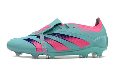 Adidas Predator Elite Foldover Tongue FG Low-Tops Football Boots - Jade/Red/Pink