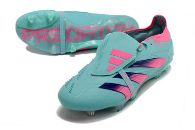 Adidas Predator Elite Foldover Tongue FG Low-Tops Football Boots - Jade/Red/Pink