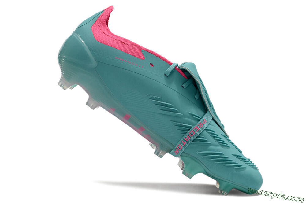 Adidas Predator Elite Foldover Tongue FG Low-Tops Football Boots - Jade/Red/Pink 4