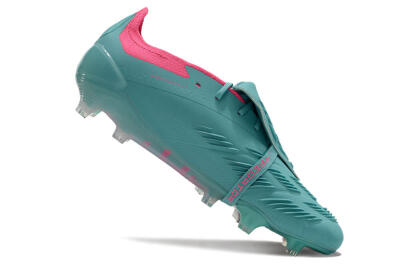 Adidas Predator Elite Foldover Tongue FG Low-Tops Football Boots - Jade/Red/Pink