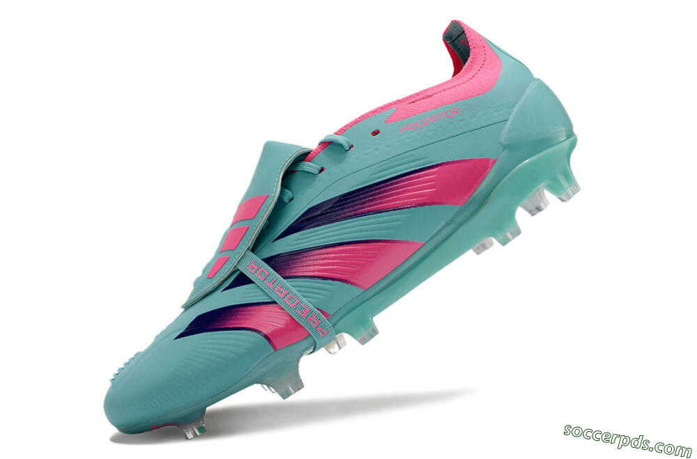 Adidas Predator Elite Foldover Tongue FG Low-Tops Football Boots - Jade/Red/Pink 5