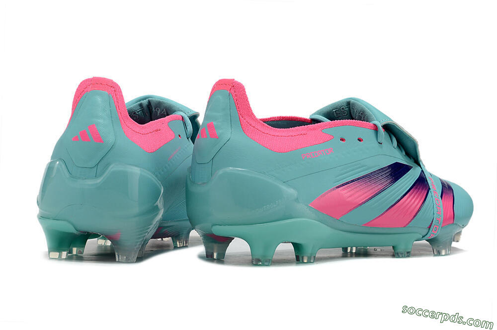 Adidas Predator Elite Foldover Tongue FG Low-Tops Football Boots - Jade/Red/Pink 6