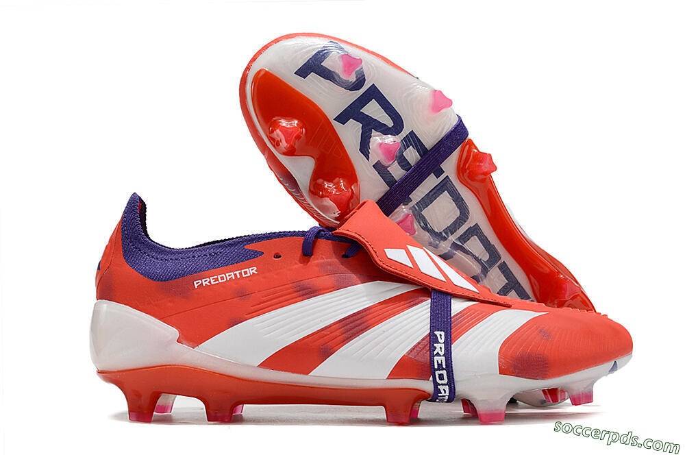 Adidas Predator Elite Foldover Tongue FG Low-Tops Football Boots - Red/White/Black 1