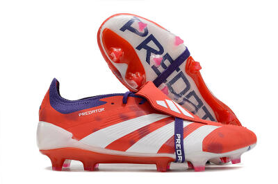 Adidas Predator Elite Foldover Tongue FG Low-Tops Football Boots - Red/White/Black