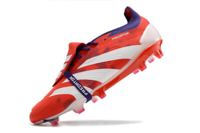 Adidas Predator Elite Foldover Tongue FG Low-Tops Football Boots - Red/White/Black