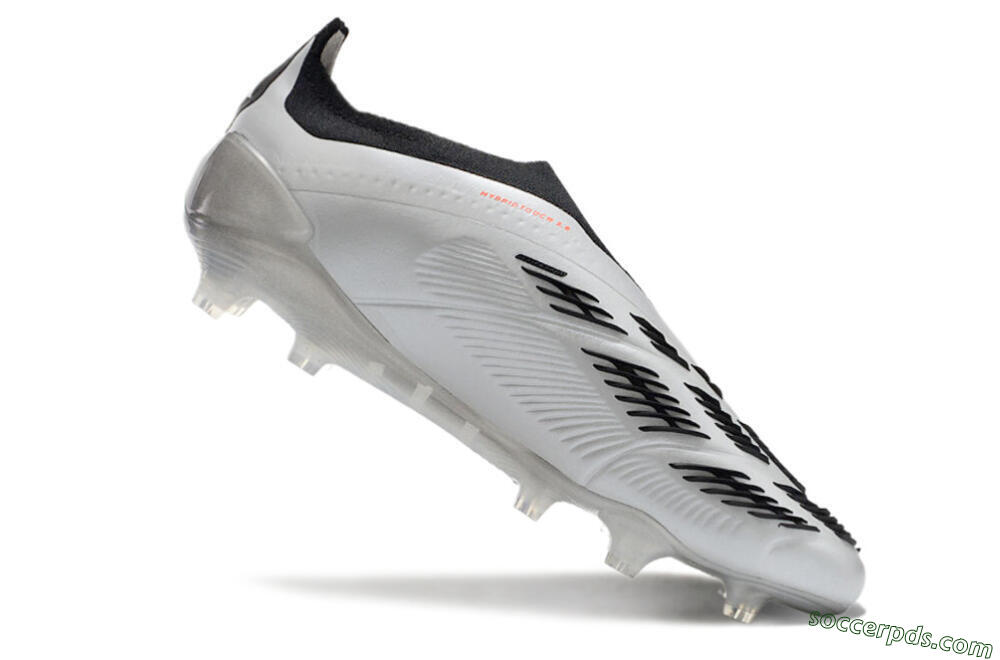 Adidas Predator Accuracy+ Laceless FG High-Tops Football Boots - Silver/Black 4