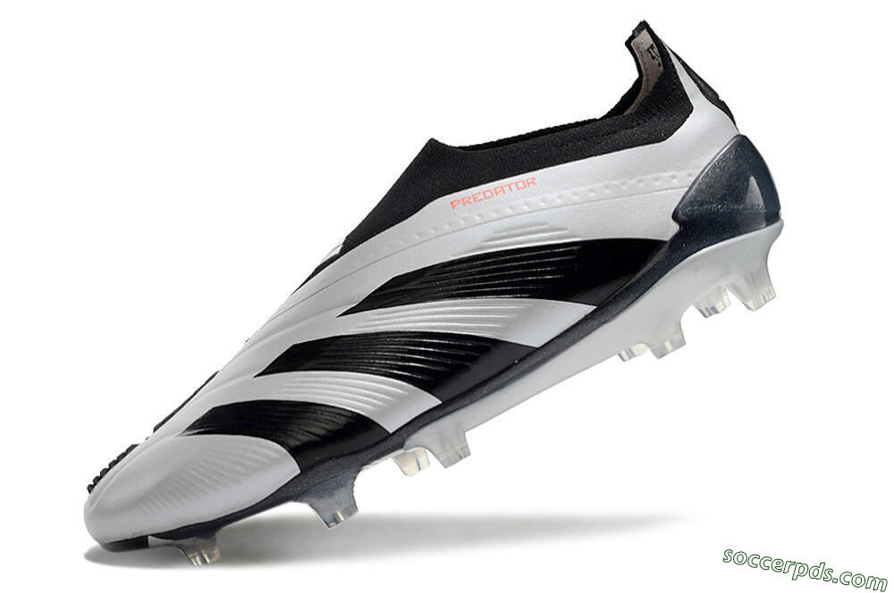 Adidas Predator Accuracy+ Laceless FG High-Tops Football Boots - Silver/Black 5