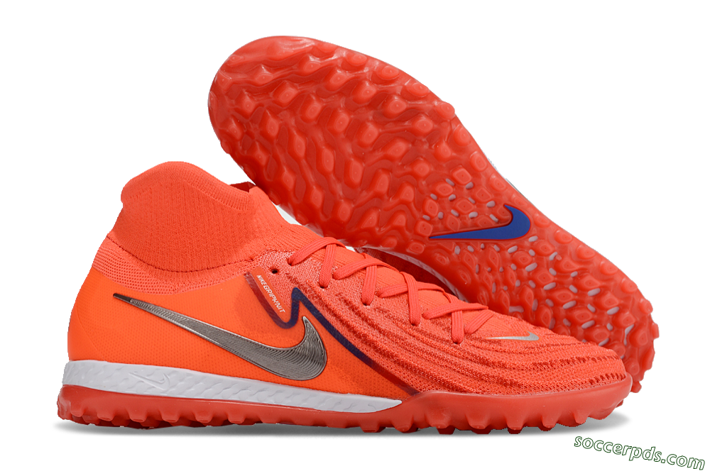 Nike Phantom Luna 2 Elite TF High-Tops Football Shoes - Red/Black/Blue/White 1