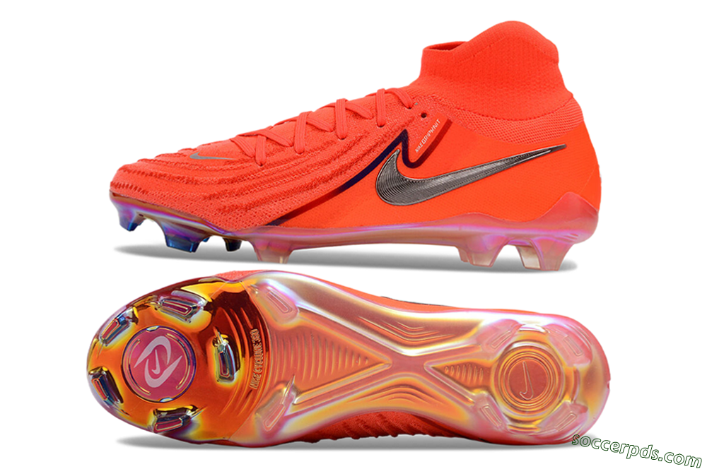 Nike Phantom Luna Elite FG High-Tops Football Boots - Red/Black/Gold 0
