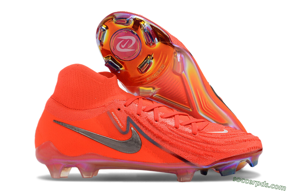 Nike Phantom Luna Elite FG High-Tops Football Boots - Red/Black/Gold 1