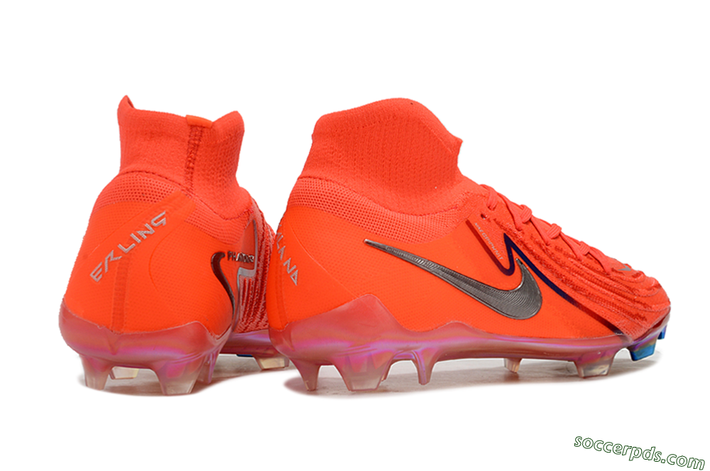 Nike Phantom Luna Elite FG High-Tops Football Boots - Red/Black/Gold 6