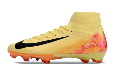 Nike Air Zoom Mercurial Superfly 10 Elite FG High-Tops Football Boots - Yellow/Black/Pink/Gold