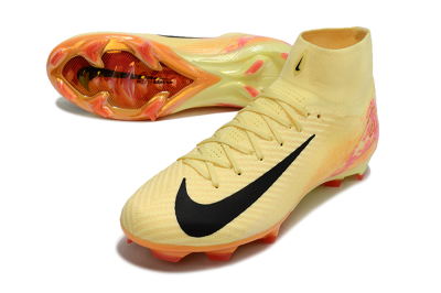 Nike Air Zoom Mercurial Superfly 10 Elite FG High-Tops Football Boots - Yellow/Black/Pink/Gold
