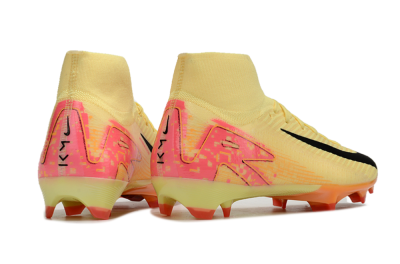 Nike Air Zoom Mercurial Superfly 10 Elite FG High-Tops Football Boots - Yellow/Black/Pink/Gold