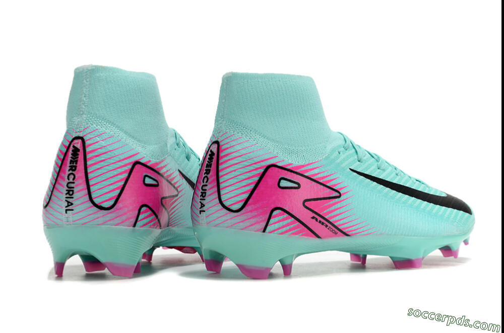 Nike Air Zoom Mercurial Superfly 10 Elite FG High-Tops Football Boots - Jade/Black/Pink 6