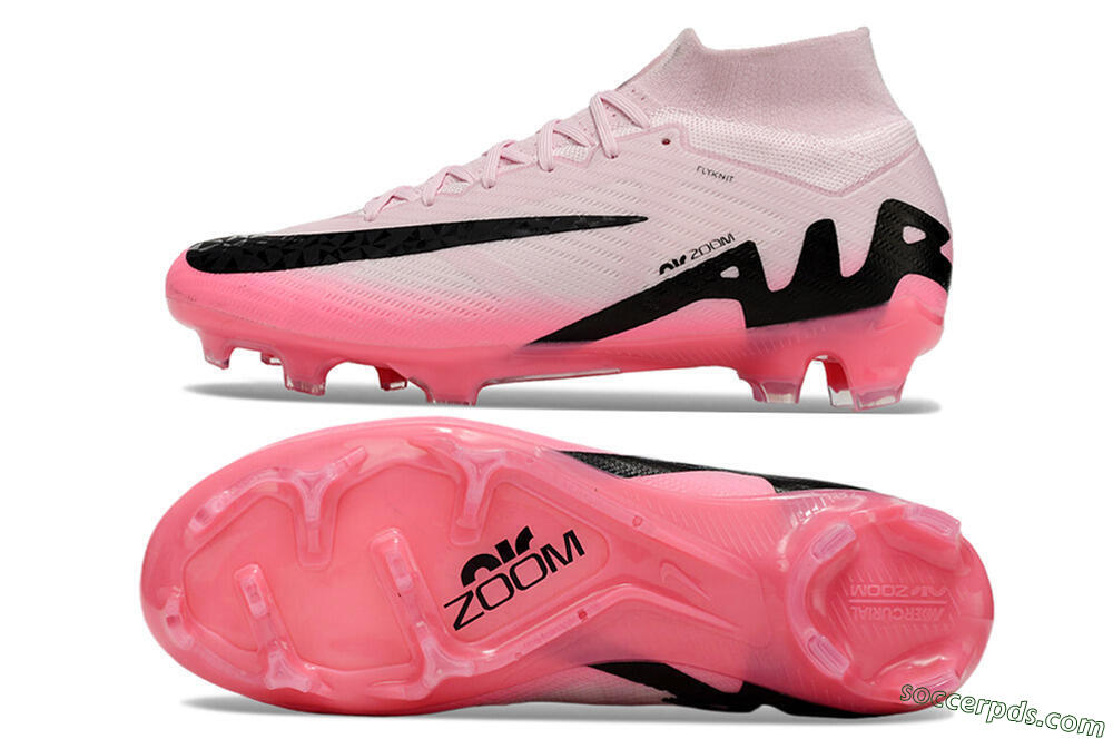 Nike Air Zoom Mercurial Superfly 9 Elite FG High-Tops Football Boots - Pink/Black 0