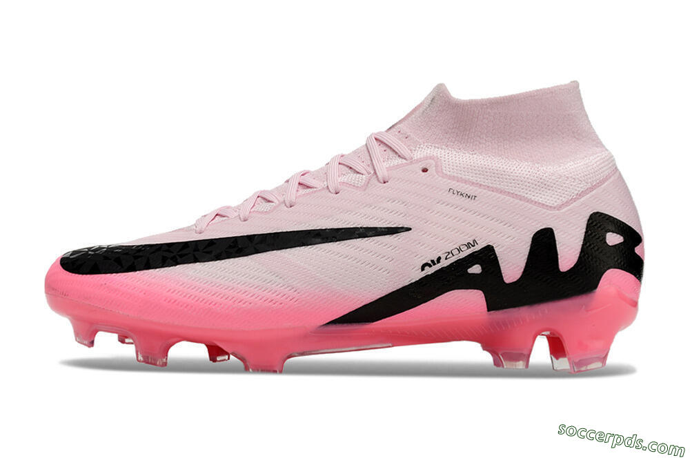 Nike Air Zoom Mercurial Superfly 9 Elite FG High-Tops Football Boots - Pink/Black 2