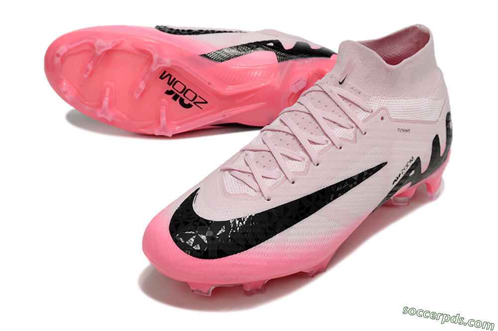 Nike Air Zoom Mercurial Superfly 9 Elite FG High-Tops Football Boots - Pink/Black 3