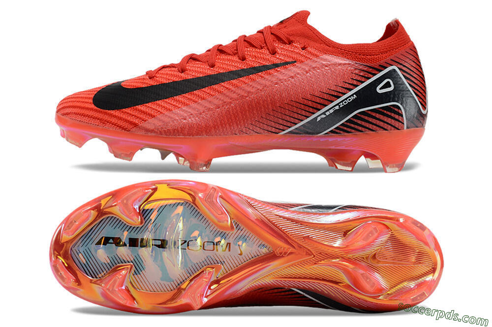 Nike Air Zoom Mercurial Vapor 16 Elite FG Low-Tops Football Boots - Red/White/Black 0