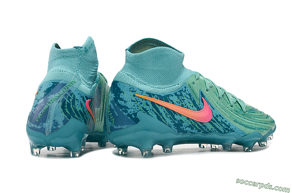 Nike Phantom Luna Elite AG High-Tops Football Boots - Jade/Pink/Orange 6