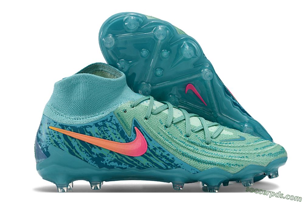 Nike Phantom Luna Elite AG High-Tops Football Boots - Jade/Pink/Orange 1