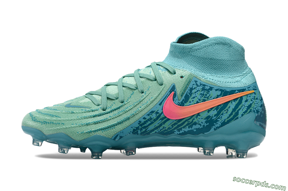 Nike Phantom Luna Elite AG High-Tops Football Boots - Jade/Pink/Orange 2
