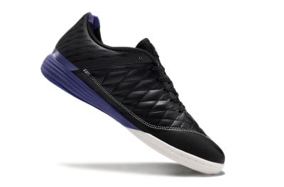 Nike Lunar Gato 2 IC Low-Tops Football Shoes - Black/White/Purple