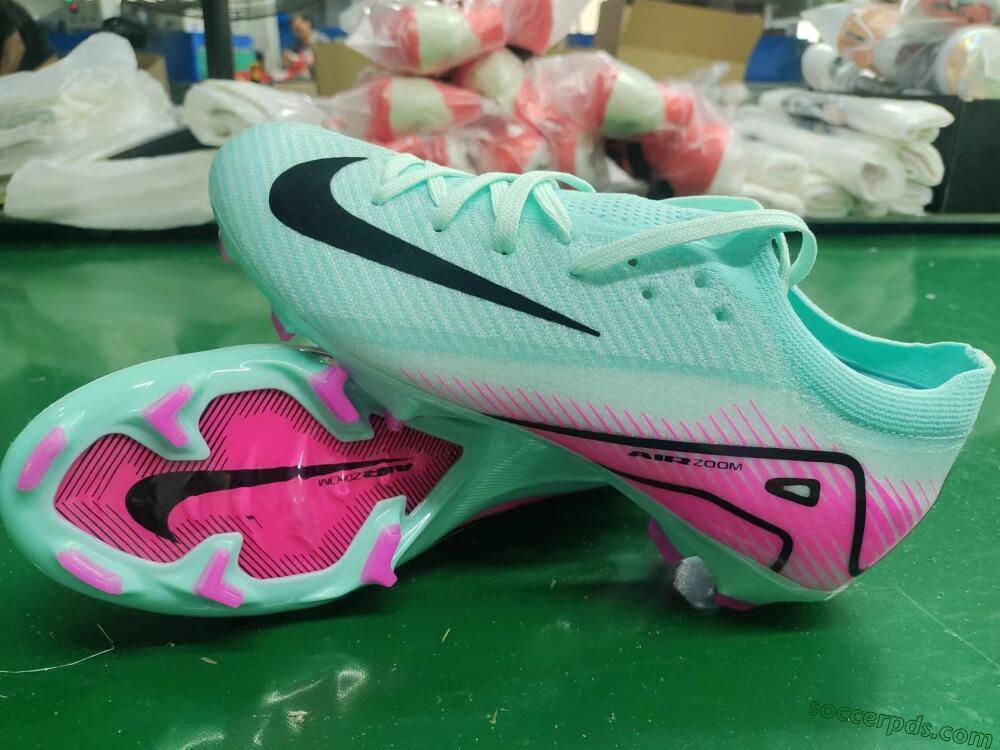 Nike Air Zoom Mercurial Vapor 16 Elite FG Low-Tops Football Boots - Jade/Black/Pink