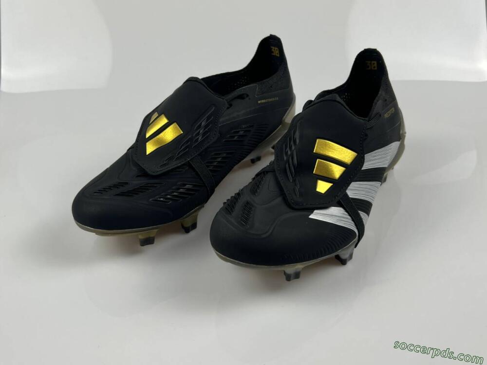 Adidas Predator Elite Foldover Tongue FG Low-Tops Football Boots - Black/White/Gold