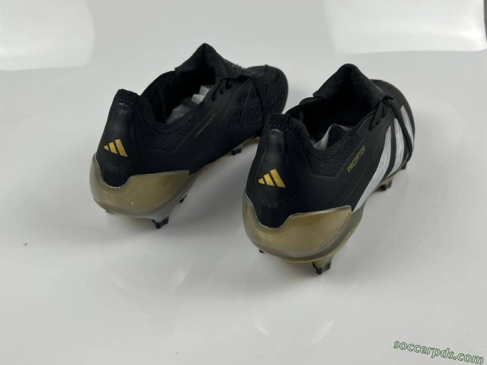 Adidas Predator Elite Foldover Tongue FG Low-Tops Football Boots - Black/White/Gold