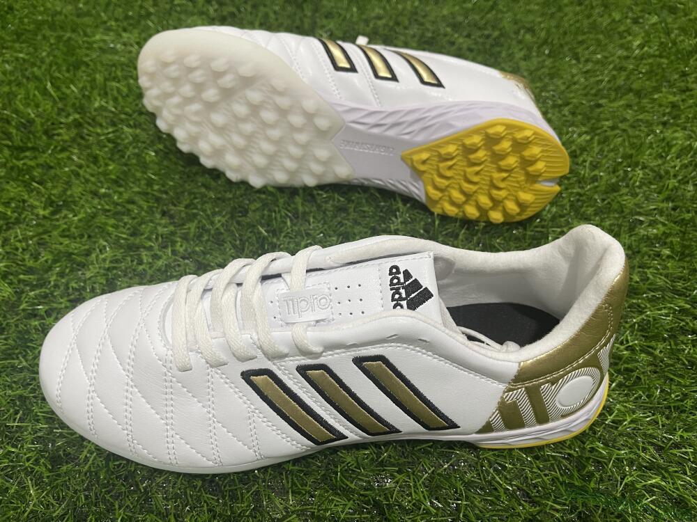 Adidas AdiPure Limited Edition 11PRO TK TF Low-Tops Football Shoes - White/Yellow/Gold