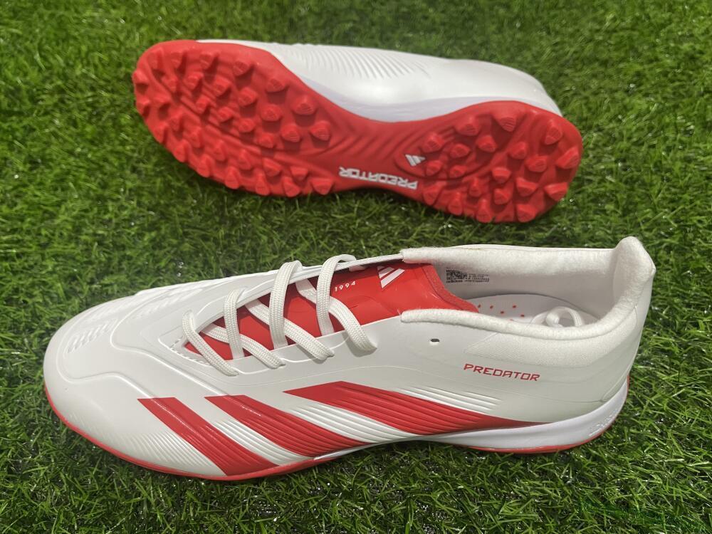 Adidas Predator 24 Elite TF Low-Tops Football Shoes - Beige/Red/White