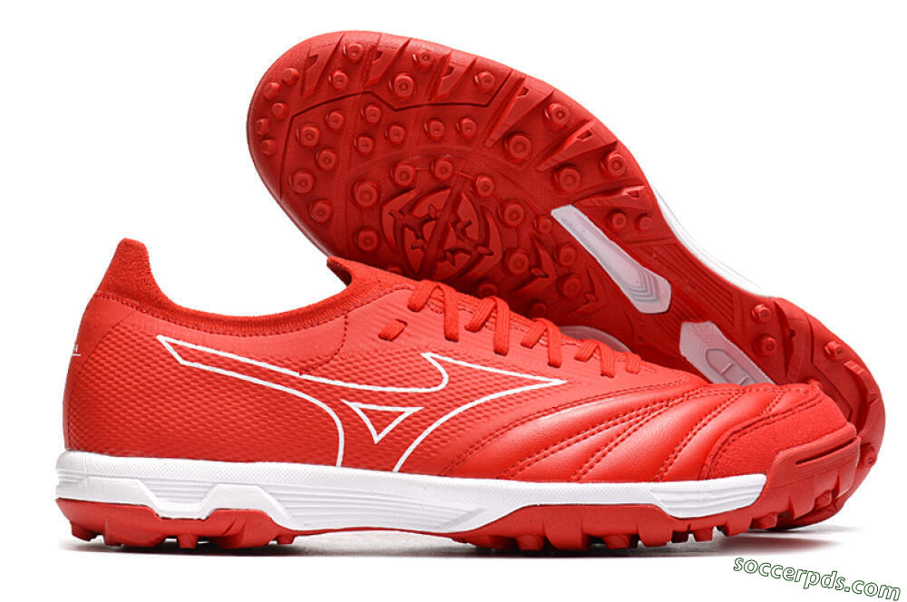 Mizuno Morelia Neo Sala β TF Low-Tops Football Shoes - Red/White 1