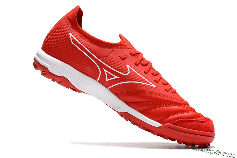 Mizuno Morelia Neo Sala β TF Low-Tops Football Shoes - Red/White 4