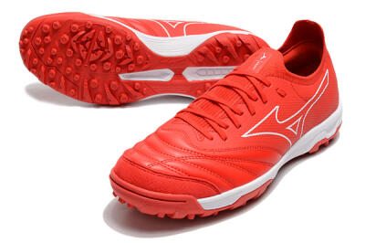 Mizuno Morelia Neo Sala β TF Low-Tops Football Shoes - Red/White