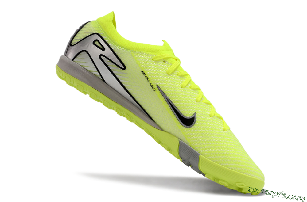 Nike Air Zoom Mercurial Vapor 16 Elite TF Low-Tops Football Shoes - Yellow/Black/Silver/Grey 5