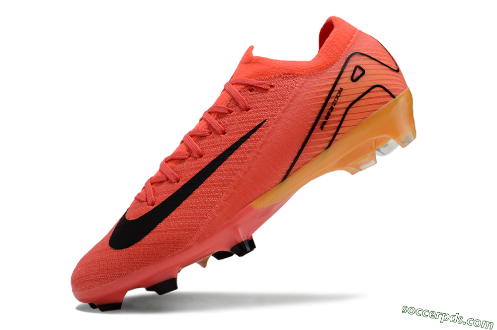 Nike Air Zoom Mercurial Vapor 16 Elite FG Low-Tops Football Boots - Red/Black/Yellow 4