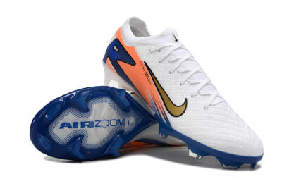 Nike Air Zoom Mercurial Vapor 16 Elite FG Low-Tops Football Boots - White/Yellow/Orange/Blue
