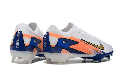 Nike Air Zoom Mercurial Vapor 16 Elite FG Low-Tops Football Boots - White/Yellow/Orange/Blue