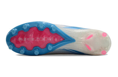 Nike Air Zoom Mercurial Superfly 10 Elite AG High-Tops Football Boots - White/Pink/Blue