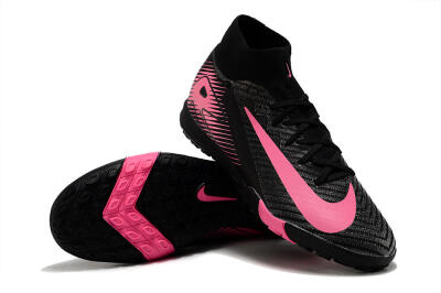Nike Air Zoom Mercurial Superfly 10 Elite TF High-Tops Football Shoes - Black/Pink
