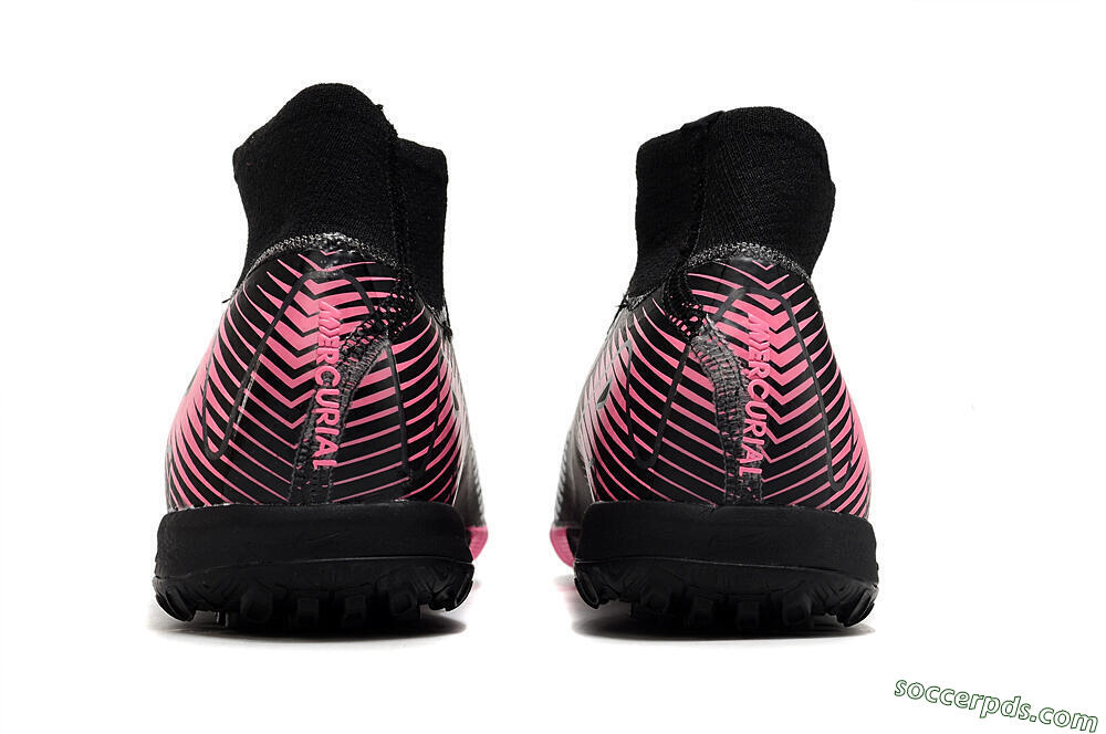 Nike Air Zoom Mercurial Superfly 10 Elite TF High-Tops Football Shoes - Black/Pink 5