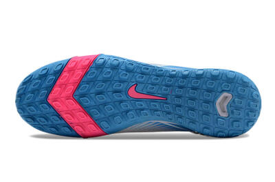 Nike Air Zoom Mercurial Superfly 10 Elite TF High-Tops Football Shoes - White/Pink/Blue