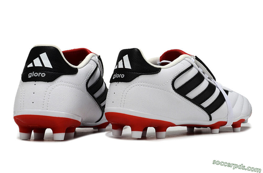 Adidas Copa Gloro 2 FG Low-Tops Football Boots - White/Black/Red 6