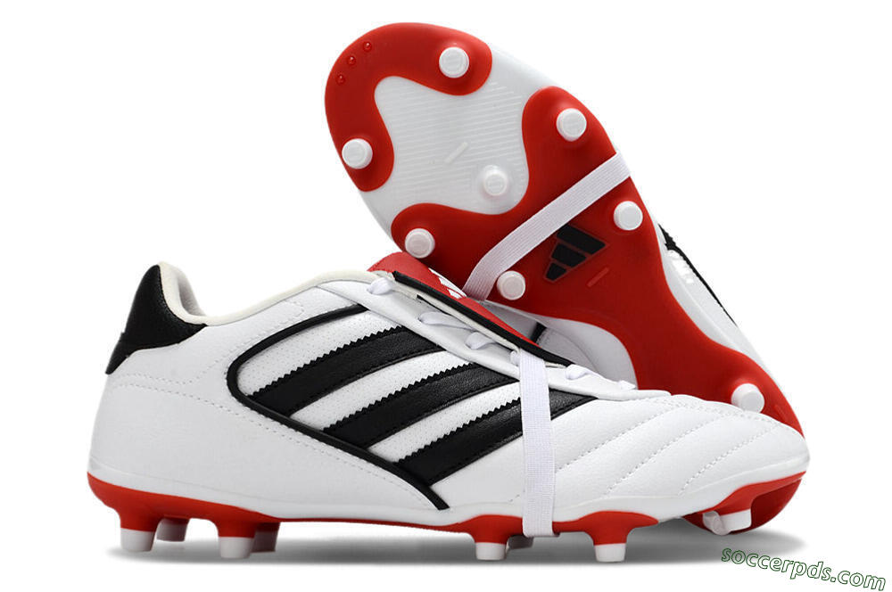 Adidas Copa Gloro 2 FG Low-Tops Football Boots - White/Black/Red 1