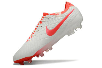 Nike Tiempo Legend 10 Elite FG Low-Tops Football Boots - White/Red