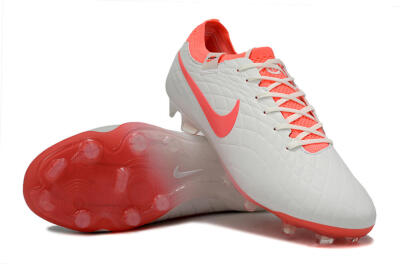 Nike Tiempo Legend 10 Elite FG Low-Tops Football Boots - White/Red